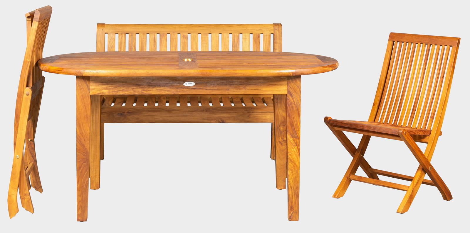 DANTE SET - balkonový set  - kvalitní ratanový, teakový nábytek od RATTAN STUDIO